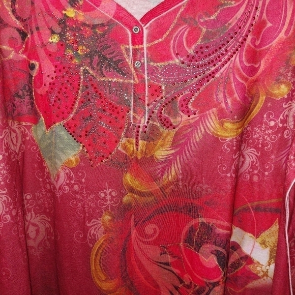 CATO LADIES LONG SLEEVE FASHION TEE - Picture 3 of 4